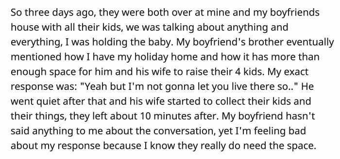 Six people in a two-bedroom apartment certainly sucks.