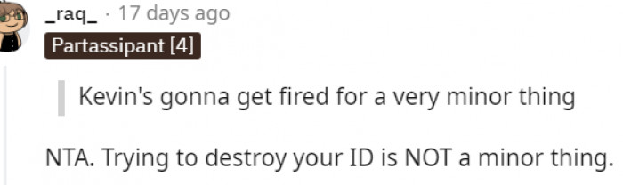 Definitely not a minor thing