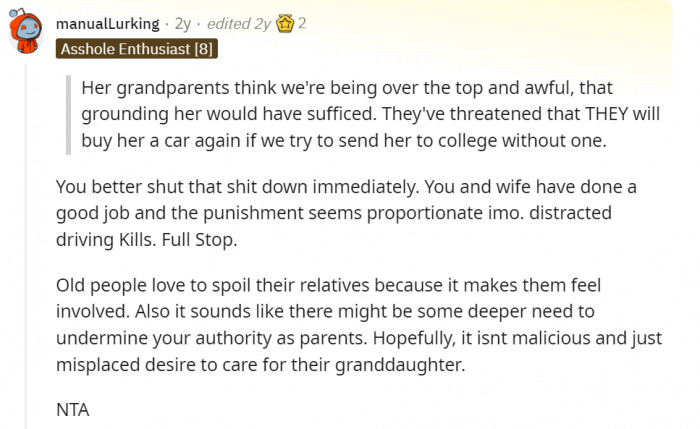 Distracted driving can take their daughter away from them for good.