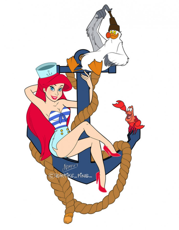 11. Ariel in her navy outfit