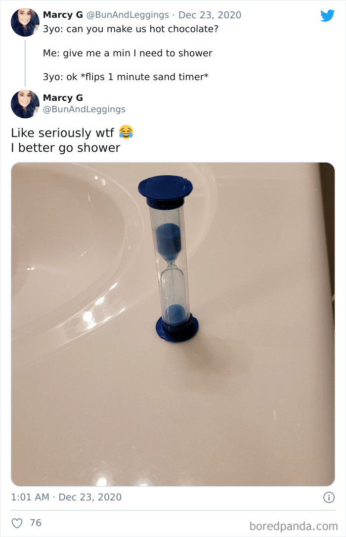 35. Hustle for that shower