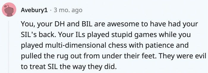 Dear husband and brother-in-law were really amazing in how they reacted.