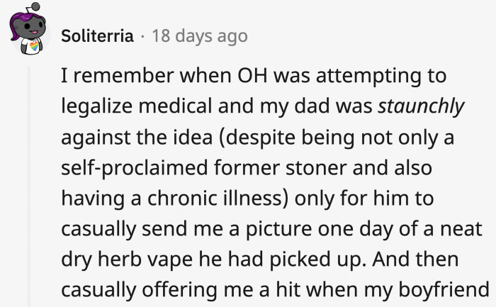 Somehow, when you get older, your folks do a 180, and they become confusing.