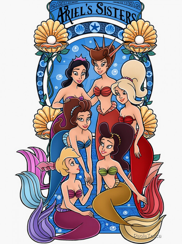 2. Ariel's Sisters - The Little Mermaid