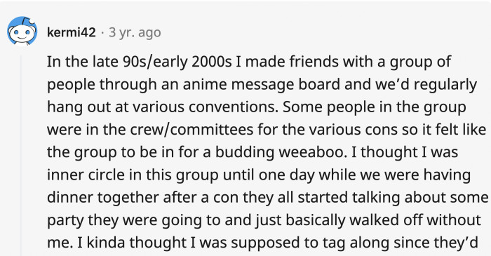 It was a jerk move to even discuss it in front of OP with no intention...