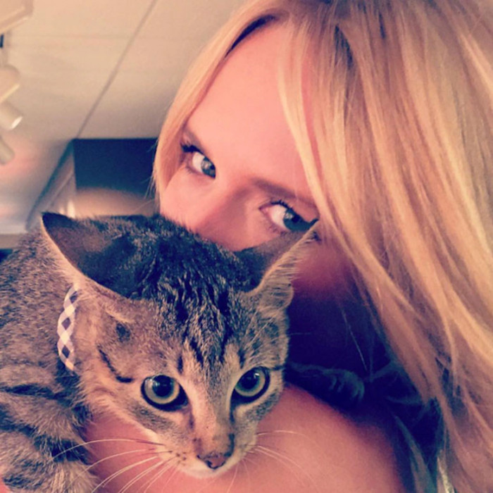 15. Miranda Lambert and her rescued kitten