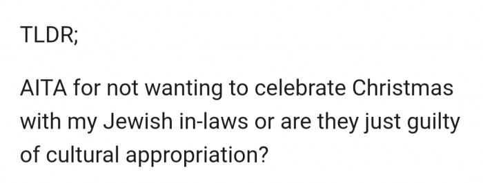 Cultural appropriation sounds like a stretch, Christianity is an open religion and practice, but it's pretty weird for Jews to celebrate it... or is it?