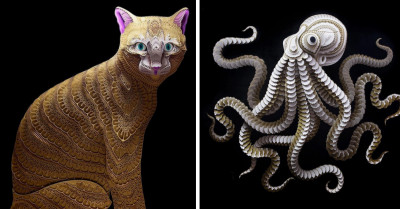 Filipino Artist Creates The World's Most Intricate And Stunning Paper Sculptures Of Animals