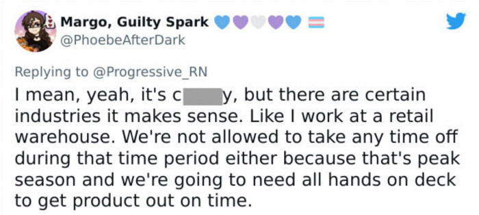 Some users understand the demands placed on companies.