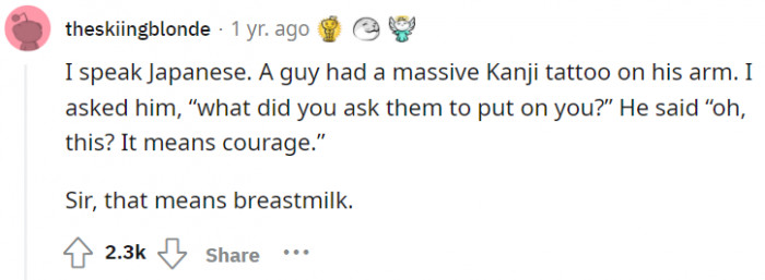 3. Um. I don't know how this guy walks around with that.