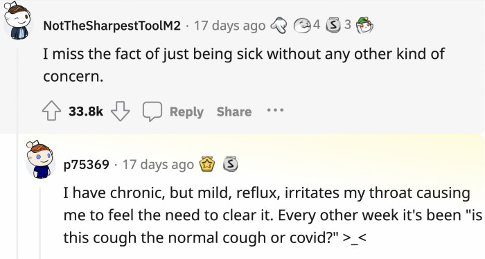 15. Is this seasonal allergies, the regular flu, or is it the Rona?