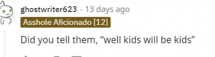 This Comment Ended the Whole Story for Me... lol