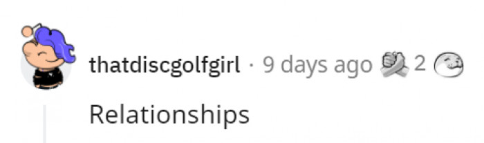 Only if it's with the wrong person, though.