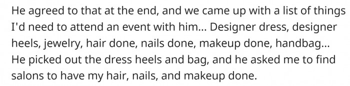 She did the whole shebang.