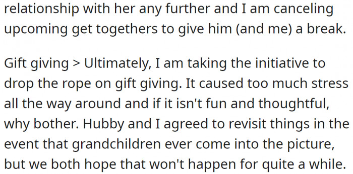 No more gift-giving event. It's probably for the best.