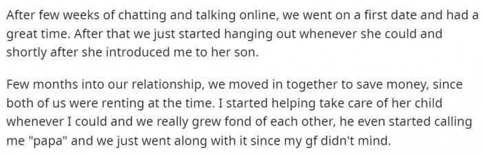 This might look like OP's happily ever after, but it was just the beginning of a storm.