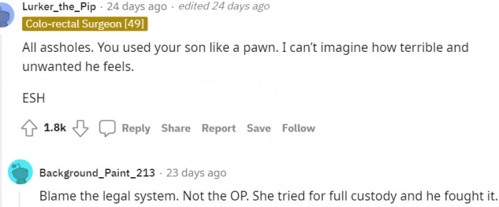 2. Blame the Legal System, Not the OP