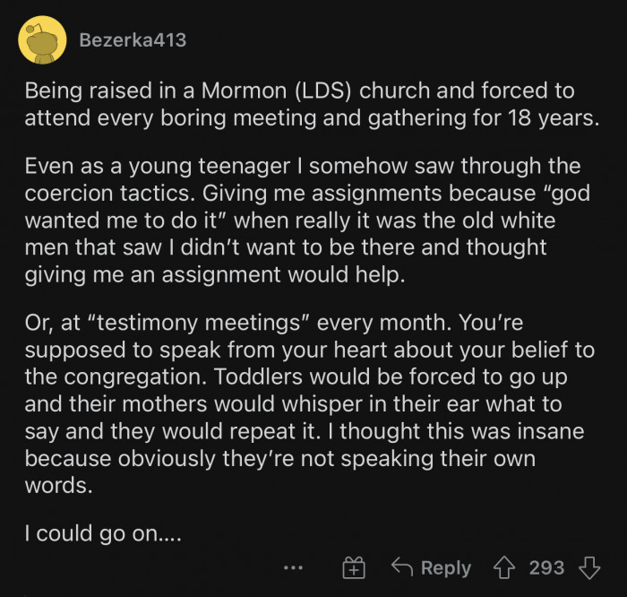 2. “I somehow saw through the coercion tactics.”