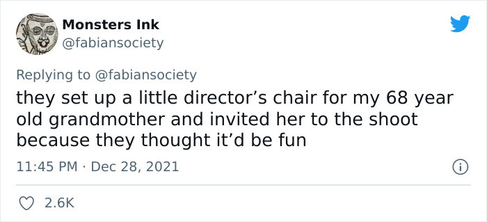 A little director's chair for my grandma