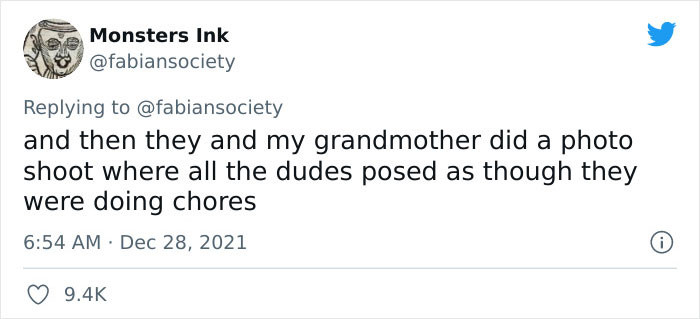 My grandmother did a photoshoot