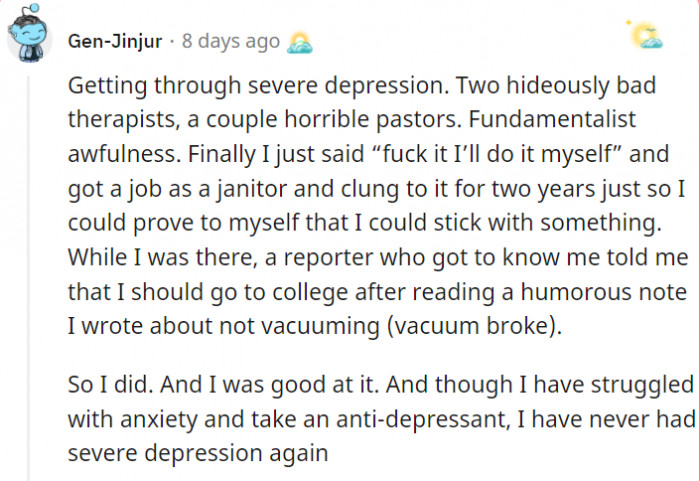 People can help, but most of the work still falls on you