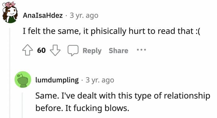 People who have been in relationships with individuals like OP expressed their sympathies towards his girlfriend