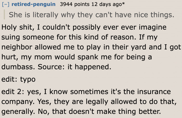 The mom doesn't know how to be a proper parent.