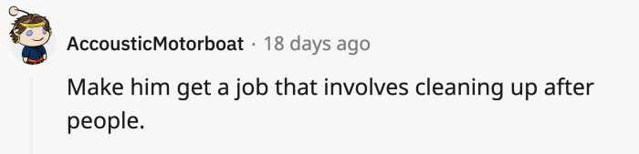 Maybe he'll finally figure out why it's such a concern