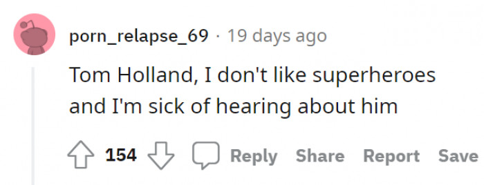 Cover your ears? Kidding, everyone has preferences, but he's a great actor and a fantastic Spider-Man.