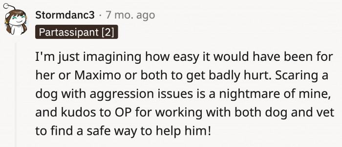 Things could have gone wrong in an instant after she stole Max.