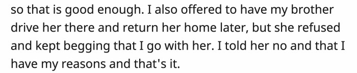 OP tried to offer her daughter other options to make it easier for her to go to the funeral.