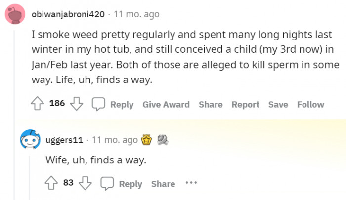 Meanwhile, obiwanjabroni420 finds a way to rub salt in OP's wounds.