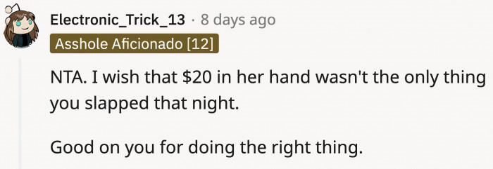 OP has more self-control than most