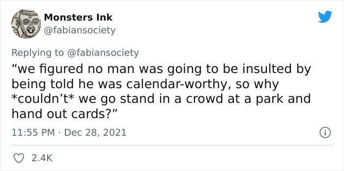 Being calendar worthy