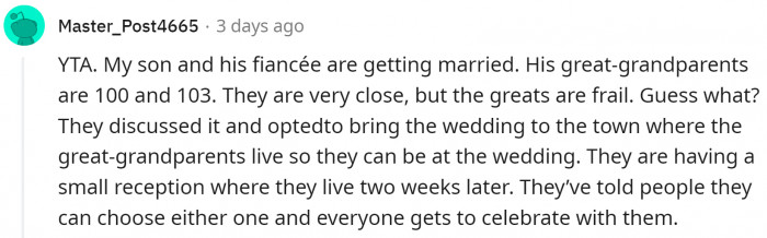 Some people even bring weddings to their loved ones...