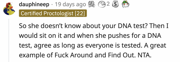 It would be better if they initiated it, so there's less doubt about cheating the results.