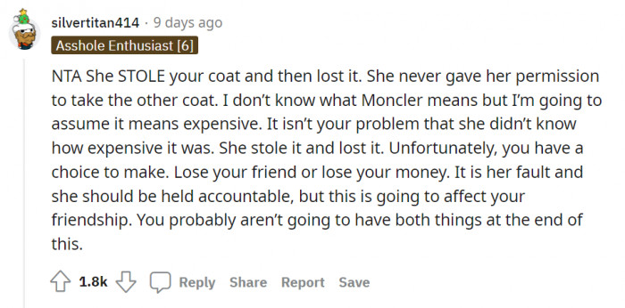 Or take the money and lose the friend?