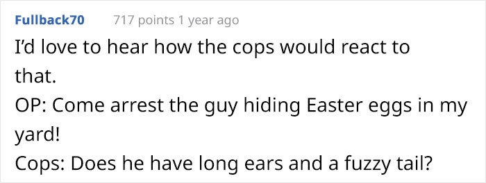 How the cops would react