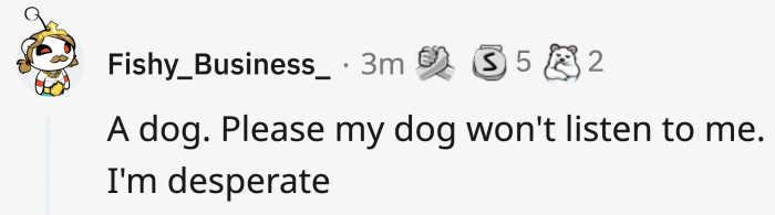 While this person just wants the ability to train his dog