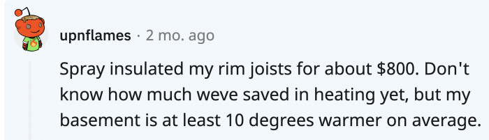 This home improvement is right around the middle of the price range