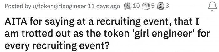 This is the post where OP shared her dilemma