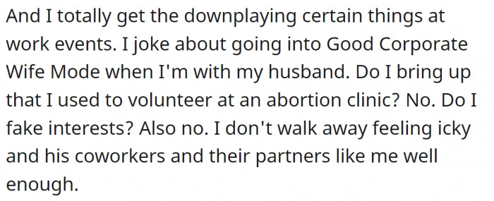 Playing a good corporate wife is not easy.