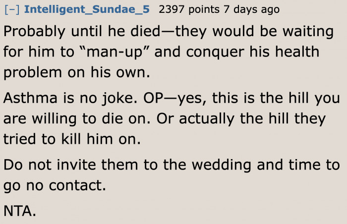 They're the worst human beings if they're going to wait for things to worsen.