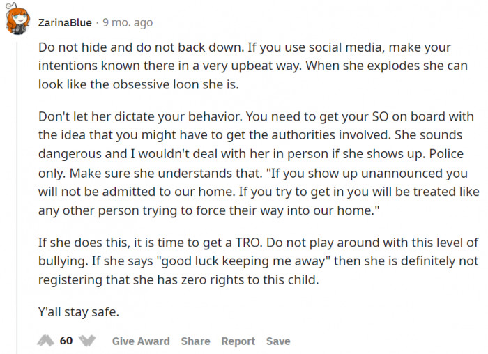 Stay firm and enforce your boundaries, OP.