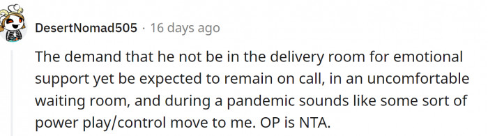 It does sound like a power play...