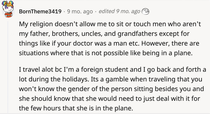 A Reddit user from a faith with a similar rule explained it more clearly...