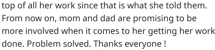 It seems like after her uncle's passing, she found it convenient to submit her assignments late, and from then on, she made it a habit.