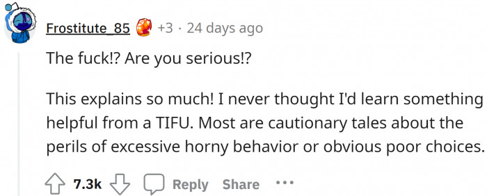 Learn from everywhere possible, be it Reddit or the internet, but do your fact-checks correctly.