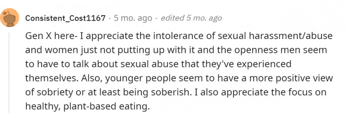 20. They don't tolerate sexual harassment