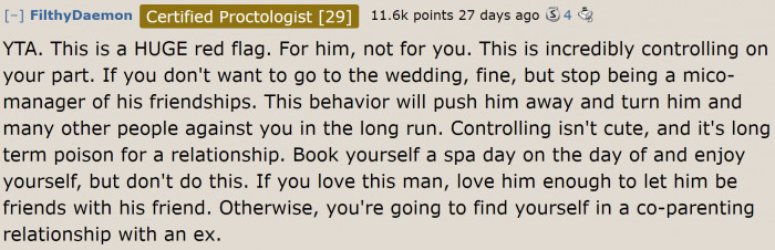 Her actions are a red flag for her boyfriend.